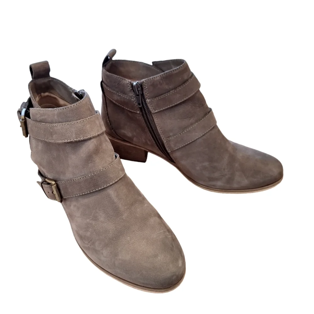 Susina Veronica Leather Ankle Boots Booties 2